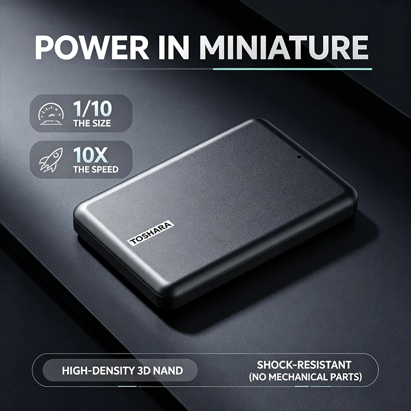 TOSHARA A5 Taşınabilir SSD 4TB - Ssd 500Gb incelemesi ve fiyatı